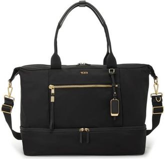 Tumi Voyageur Contine Weekend Bag in Black/Gold at Nordstrom