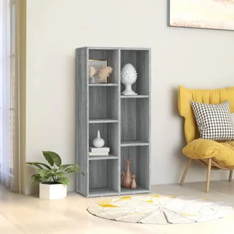 vidaXL Estanter&iacute;a Color Gris Sonoma 50x25x106 Cm Vidaxl