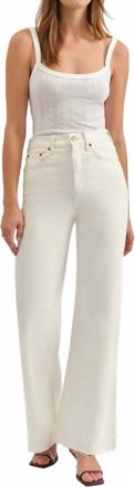 Daze Far Out Straight Leg Jean In Cream