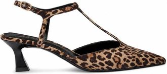 Stuart Weitzman Vinnie T-Strap Pomp - Dames - Pumps - Bruin - 39 EU - Leer - Schoenen