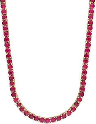 Rina Limor 14K 16.20 Ct. Tw. Ruby Tennis Necklace