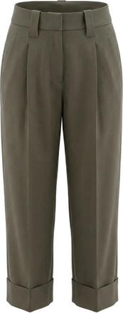 Brunello Cucinelli Pleated-detail Turn-up Trousers