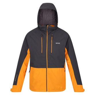 Regatta Mens Highton III Stretch Padded Jacket (Ash/Orange Pepper) - Black/Dark Grey material_polyester - Size Medium