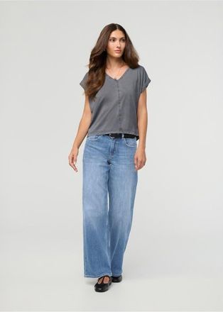 Duer Performance Denim Mid Rise Loose Straight in Vintage-Seaside at Nordstrom, Size 26 X 32