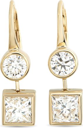 Luxury Bazaar 18K Yellow Gold 2.04ct Diamond Earrings AER-21649-Y