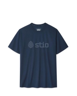 Stio | Unisex Logo Tee Shirt, Size Extra Small in Mountain Shadow
