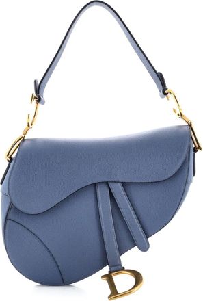 Dior Saddle Handbag Leather Medium shoulder bag - Blauw