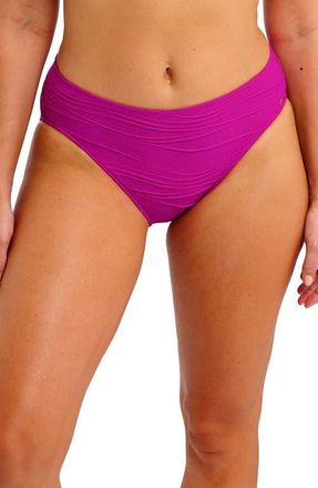 Fantasie Beach Waves Mid Rise Bikini Bottoms in Bright Fuchsia at Nordstrom, Size Medium