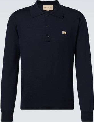 Valentino VLogo virgin wool polo sweater
