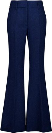 Gabriela Hearst Rhein Flare Pant - Dames - Wijde Broeken - Blauw - XL - Wol - Broeken