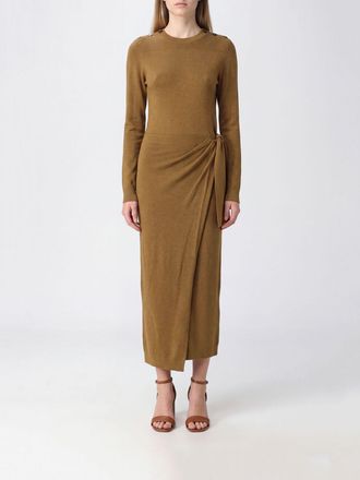 Isabel Marant Abito midi a portafoglio Jozira in viscosa con nodo in vita