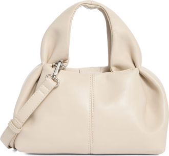 BCBGeneration Mini Pleated Top Handle Satchel in Almond at Nordstrom Rack
