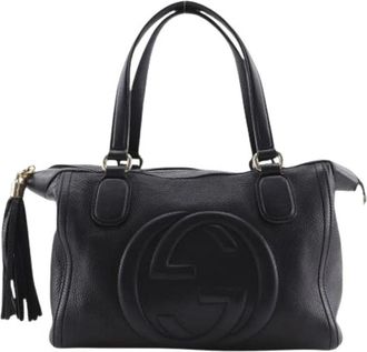 Gucci Pre-owned Handbags, female, Black, Size: ONE SIZE Pre-owned Vintage Handbag