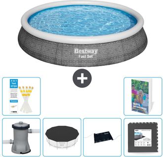 Bestway Piscina Bestway Fast Set Redonda - 396x84 Cm - 7-piezas S195
