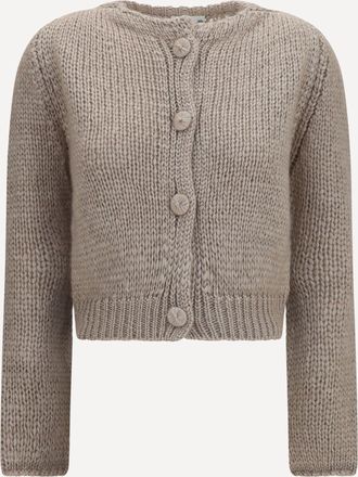 Forte_Forte FORTE_FORTE Cardigan a maglia grossa con bottoni Woman II