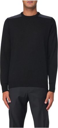 Paul & Shark Zwarte Truien voor Mannen - Heren - Ronde hals truien - Zwart - XL - Truien & Vesten