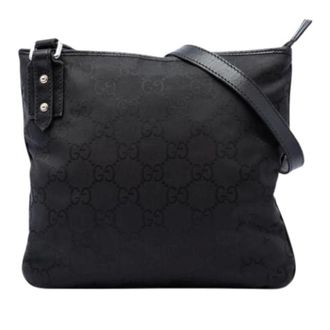 Gucci Pre-owned Nylon Crossbody Bag - Dames - Pre-owned - Zwart - Maat: ONE Size Nylon