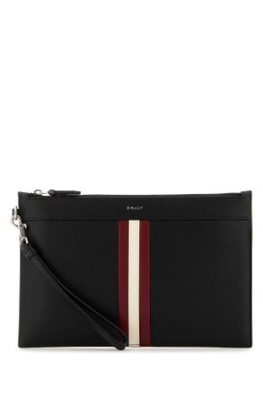 Bally Black Leather Clutch