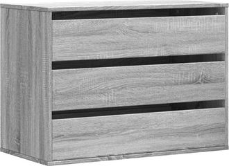 vidaXL Cajonera de esquina madera ingeniería gris Sonoma 80x41x58 cm Vidaxl