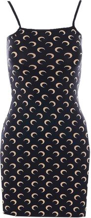 Marine Serre Black Moon Print Dress