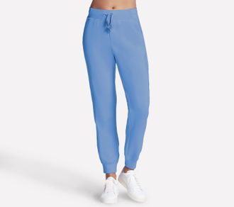 Skechers Jogginghose SKECHERS SKECHLUXE ELEVATE JOGGER, Damen, Gr. XXL (50/52), N-Gr, blau dawn, Obermaterial: 53% Viskose, 39% Polyester, 8% Elasthan, Hosen J
