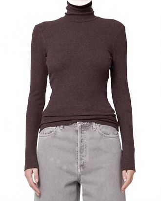 A Gold E Pascale Turtleneck Top In Fox