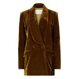 Nina Ricci Dames, Jassen, Geel, Maat: 2XS Velours