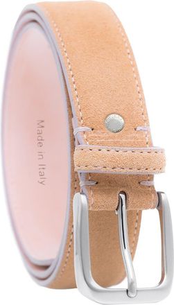 Ghurka Handcrafted in Italy Genuine suede leather belt in Tan at Nordstrom, Size 32