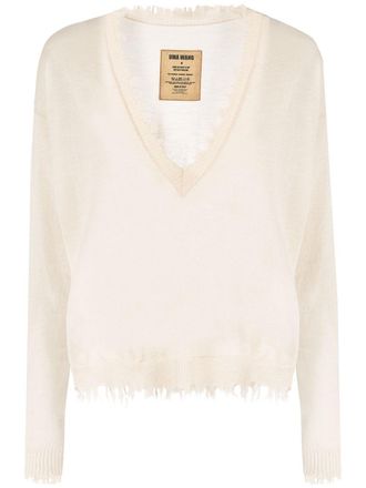 Uma Wang Kasjmier trui - Beige
