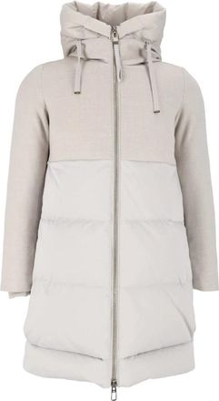 Duno Talia Down Jacket - Dames - Gewatteerde jassen - Wit - M - Wol - Jassen