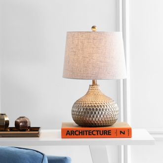 Jonathan Y Designs Bates 22 Honeycomb LED Table Lamp