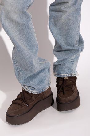 INUIKII Classic Low Platform Snow Boots, Womens, Brown