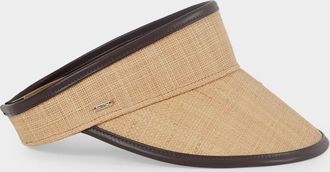 Eugenia Kim Micky Packable Raffia Visor