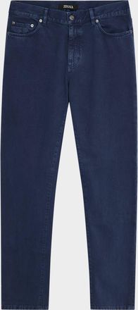 Ermenegildo Zegna Men & apos;s Pure Cotton Slim Fit Five-Pocket Jeans