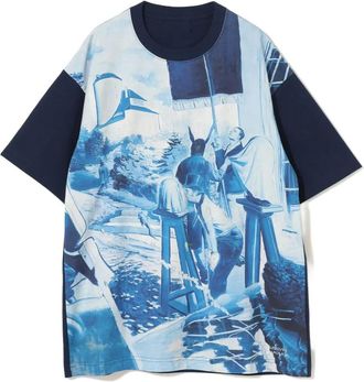 Undercover graphic-print short-sleeves T-shirt - Blue