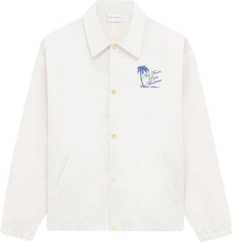 Dr&ocirc;le de Monsieur Beige Casual Jacket with Classic Collar