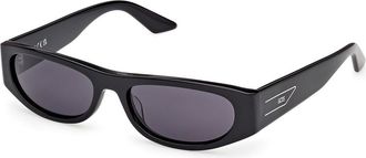 GCDS GD0070 01A Mens Sunglasses Black Size 54