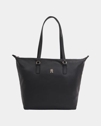 Tommy Hilfiger Poppy Reform Womens Tote Bag - Black - One Size