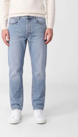 Lardini Five-Pocket Straight-Leg Jeans in Cotton Denim