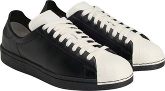 adidas Mens Sneakers Superstar Black Leather Trainers