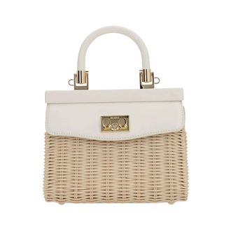 Rodo Handbags, female, Multicolor, Size: ONE SIZE Small Wicker Paris