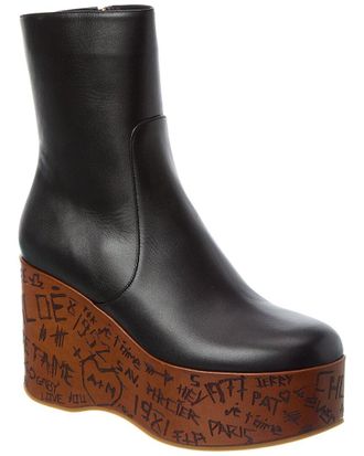 Chlo&eacute; Maxime Leather Platform Boot