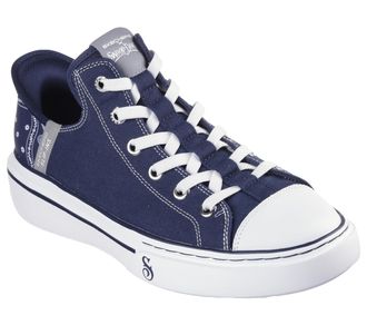 Skechers Mens Snoop Dogg:Snoop One-Og Canvas Hands Free Slip-ins Sneaker, Navy, 8.5 UK