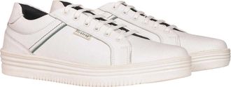 Firetrap Heren Wolf leren sportschoenen met demping (Wit)
