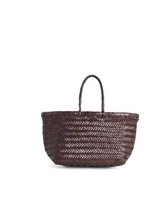 Dragon Diffusion Dark Brown Bamboo Triple Jump Small Bag