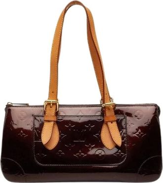 Louis Vuitton Pre-owned Shoulder Bags, female, Purple, Size: ONE SIZE Pre-owned Rosewood Avenue Monogram Vernis Shoulder Bag