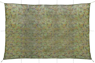vidaXL Red De Camuflaje Vidaxl Con Bolsa De Almacenamiento 4x7 M Verde