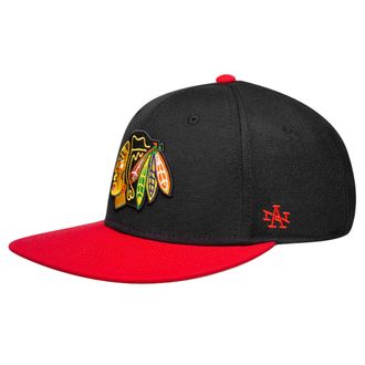American Needle Outfield NHL Team Hat, Chicago Blackhawks Black/Red (41722A-CBH)