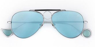 Eyepetizer Raoul C.1-OP-2F Mens Sunglasses Silver Size 50