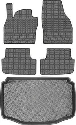 OEM Juego De Alfombrillas De Goma Para El Seat Arona Crossover De 2018 + Alfombrilla Para El Maletero
